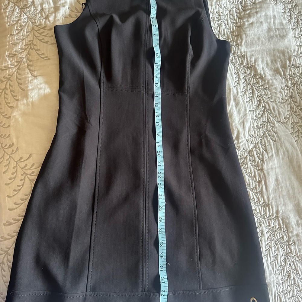 White House Black Market Black Sheath Halter Mini Dress